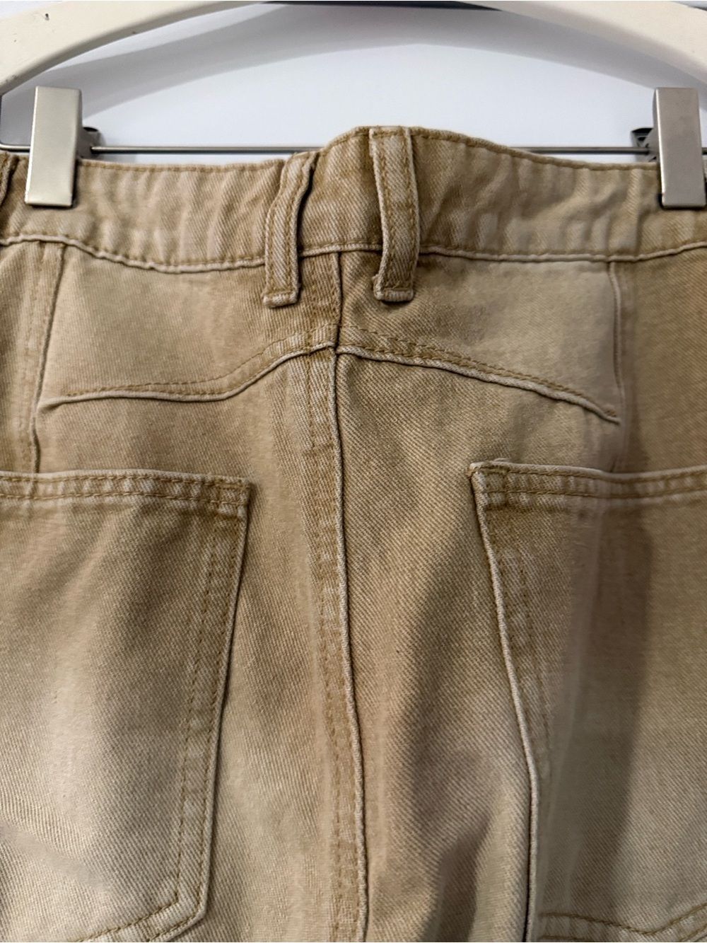 Classic barrel wide leg high rise jeans women’s khaki denim size 4 - Picture 10 of 10